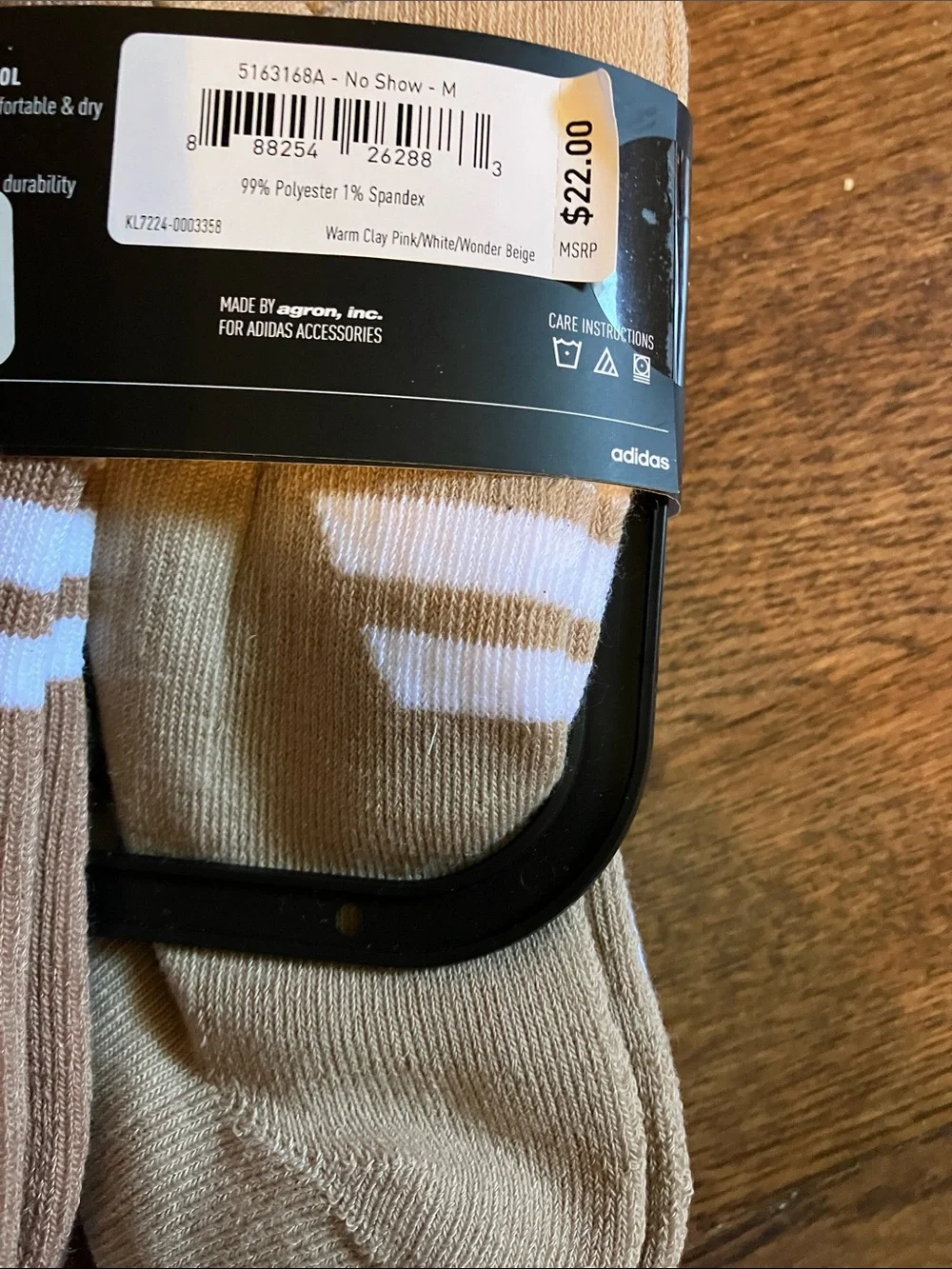 adidas Women's Neutral Tone Low & Crew Sock Set - Brown, Cream, Beige